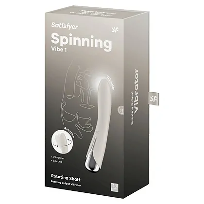 Vibrator Punctul G Satisfyer Spinning Vibe 1  Alb