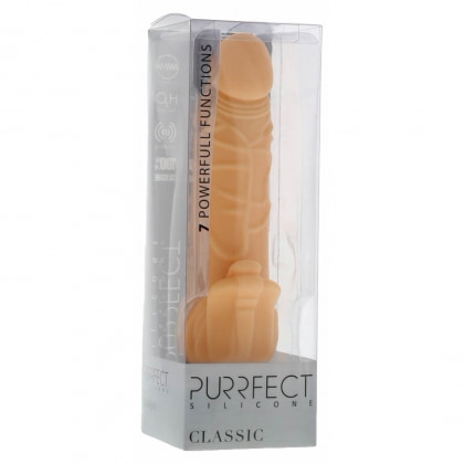 Vibrator Purrfect Silicon Classic Natural 18cm