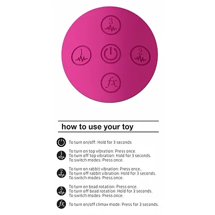 Vibrator Rabbit Amoris Stimulating Beads Roz