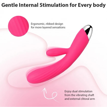 Vibrator Rabbit Încălzire Svakom Angel Roz