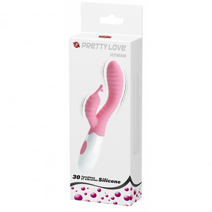 Vibrator Rabbit Pretty Love Hyman pentru Punctul G Roz