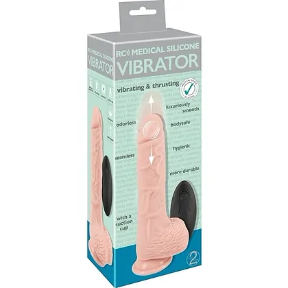Vibrator RC Medical silicone – Rotații, împingeri, 8 Moduri