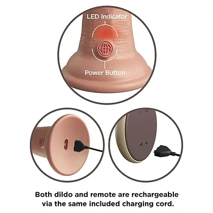 Vibrator Realistic KCE 9 DD Light