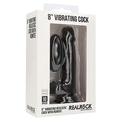 Vibrator Realistic Penis 20cm Negru