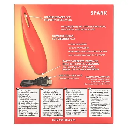 Vibrator Red Hot Spark Rosu