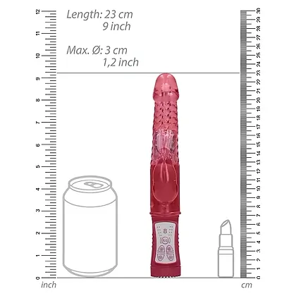 Vibrator Rotating Rabbit Roșu