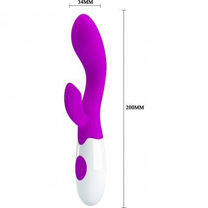 Vibrator Satisfacție Personalizată cu Stimulare Dublă Mov