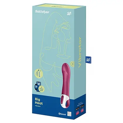 Vibrator Satisfyer Big Heat Vișiniu