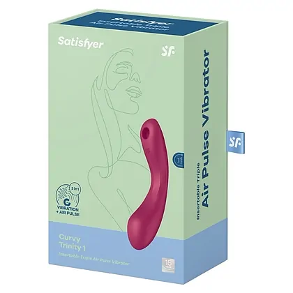 Vibrator Satisfyer Curvy Trinity 1 Rosu