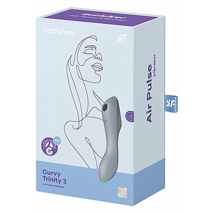 Vibrator Satisfyer Curvy Trinity 3-in-1 Gri