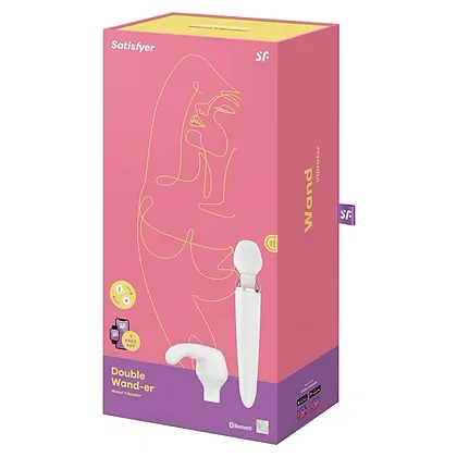 Vibrator Satisfyer Double Wander XXL Alb