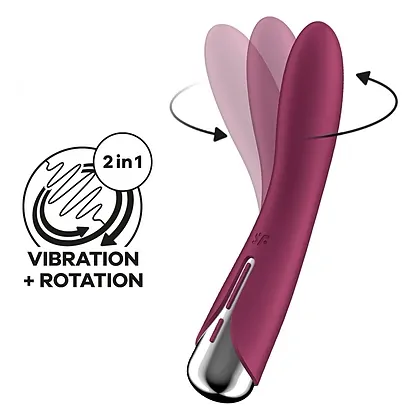Vibrator Satisfyer Spinning Vibe 1 Rosu