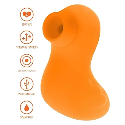 Vibrator Sexy Duckface Pulse Portocaliu