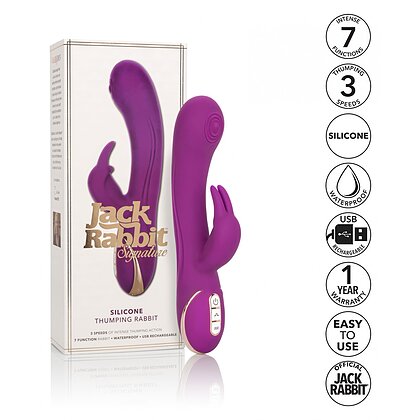 Vibrator Silicone Thumping Rabbit Mov