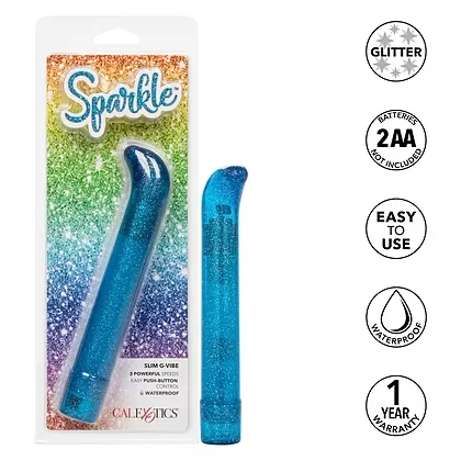 Vibrator Sparkle Slim G-Vibe Albastru