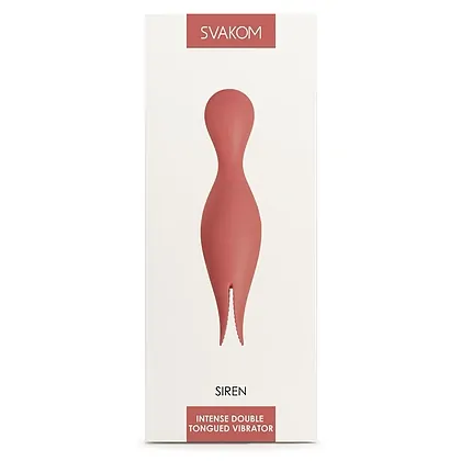 Vibrator Svakom Siren Double Tongued Clitoral Roz