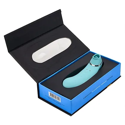 Vibrator Trinitii 3in1 Tongue Albastru