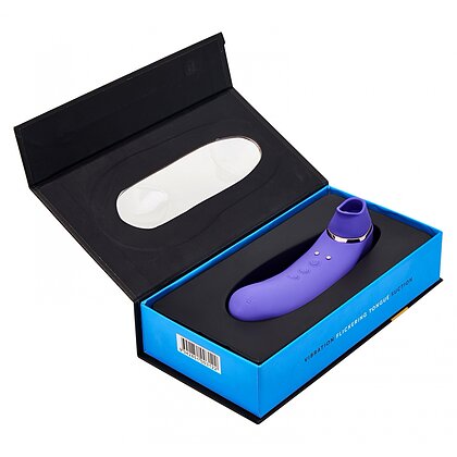 Vibrator Trinitii 3în1 Tongue Sensuelle Mov