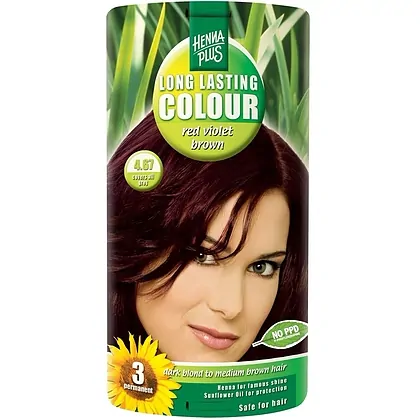 Vopsea Par Long Lasting Colour 4.67 Red Mov Brown Hennaplus