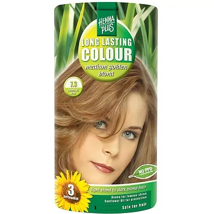 Vopsea Păr Long Lasting Colour 7.3 Medium Blond Hennaplus