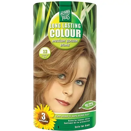 Vopsea Par Long Lasting Colour 7.3 Medium Blond Hennaplus