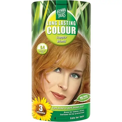 Vopsea păr Long Lasting Colour 8.4 Copper Blond Hennaplus