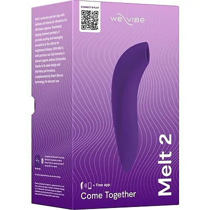 We Vibe Melt 2, Stimulator Clitoridian cu Aer, 12 Nivele Mov