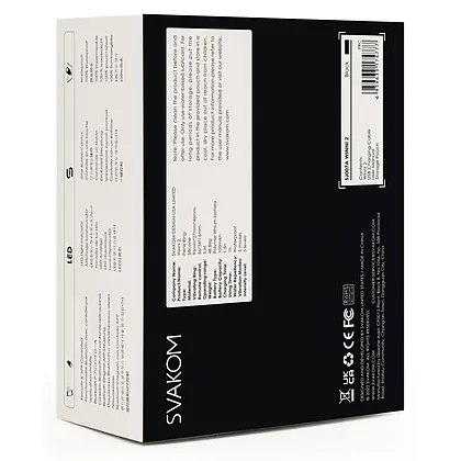 Winni 2 Svakom Inel Vibrant Reîncărcabil cu Aplicație Negru