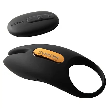 Winni 2 Svakom Inel Vibrant Reîncărcabil cu Aplicație Negru