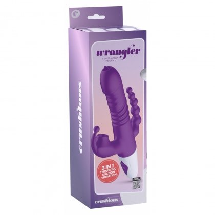 Wrangler Stimulare Triplă Reîncărcabil 3x10 – Crushious Mov