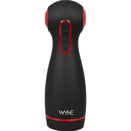 WYNE Dual‑Motor Masturbator — 10 Vibrații, 7 Aspirații Negru