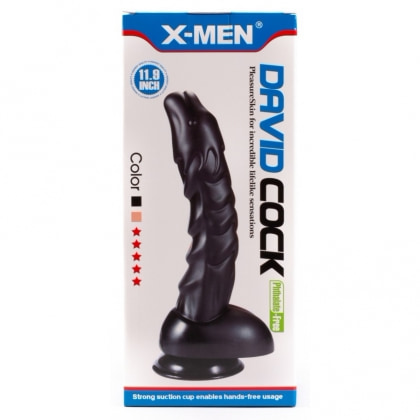 X-Men Dragon Flex 28cm – Ventuză Negru, Textură Naturală