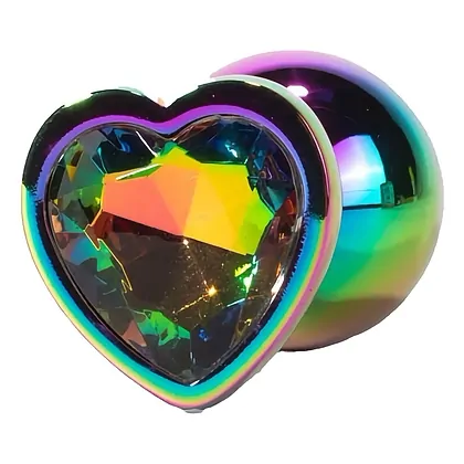 X-MEN Secret Shine Metal Anal Plug Rainbowheart S Multicolor