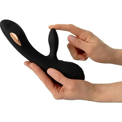 Xouxou Rabbit E Stim, 10+10 Moduri, Reîncărcabil Negru