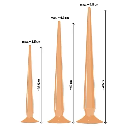 You2Toys Set Super Long Plug Anal — 3 Dimensiuni