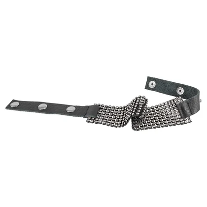 Zgardă Rhinestone Choker Negru