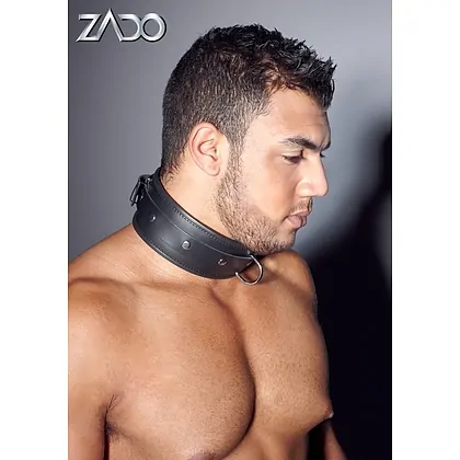 Zgardă Zado Leather Collar Daniel Negru