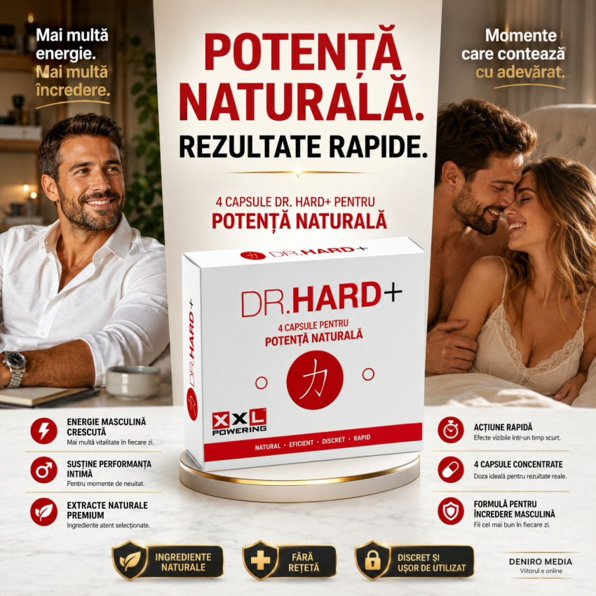 4 Tablete Dr. Hard+ Pentru Potență Naturală