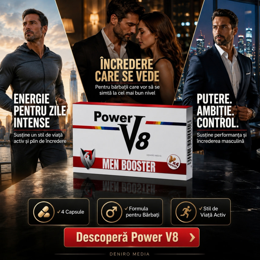 4 Tablete Pentru Erecție Și Potență Power V8