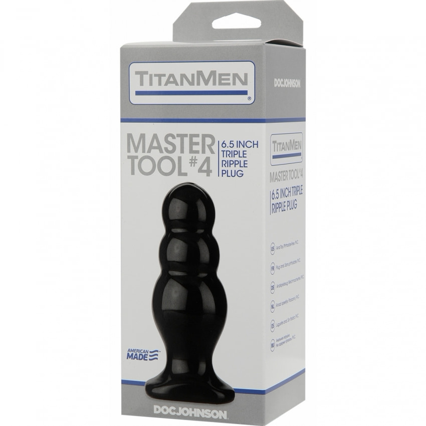 Anal Plug TitanMen Master Tool No.4 Negru