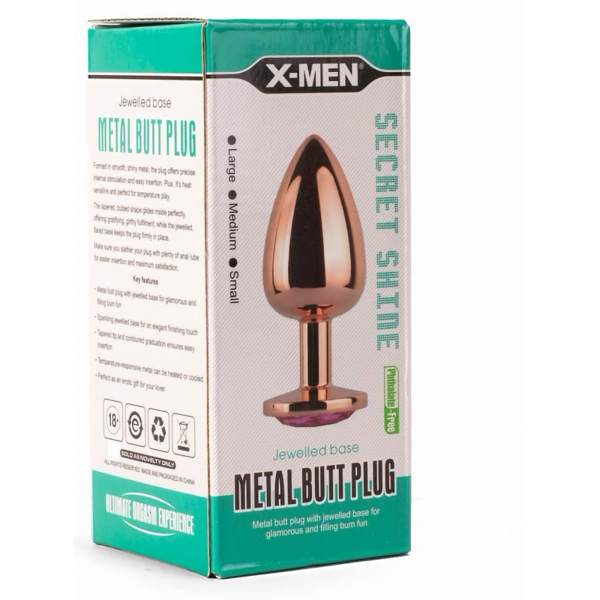 Anal Plug X-MEN Secret Shade M Auriu