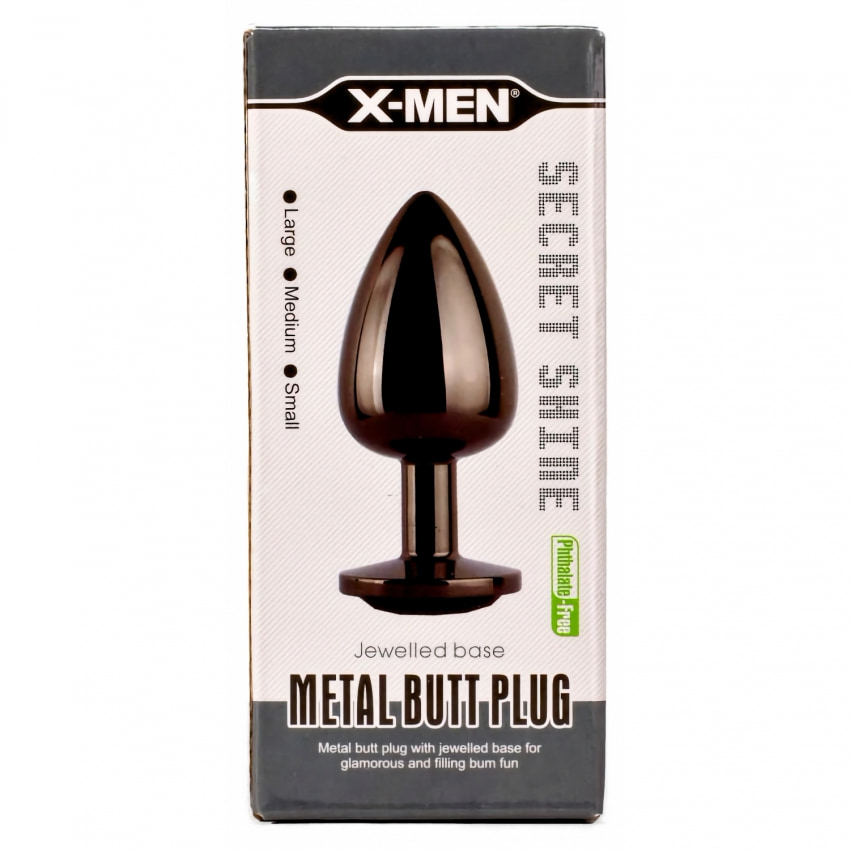 Anal X-MEN Secret Shine Plug L Negru