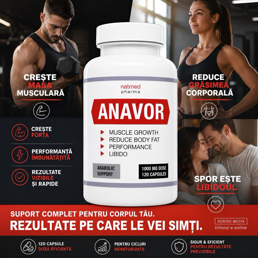 Anavor Creștere Masă Musculară 120 Capsules
