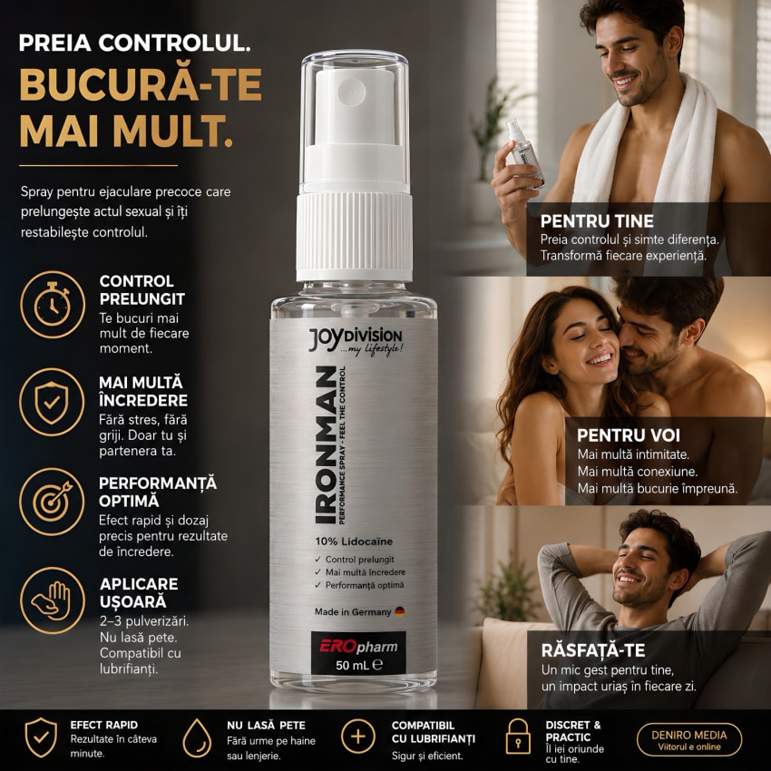 Anti Ejaculare Atomizator IronMan 30ml