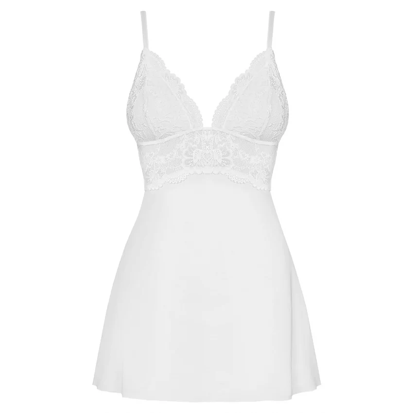 Babydoll Alb Obsessive 810-BAB L-XL