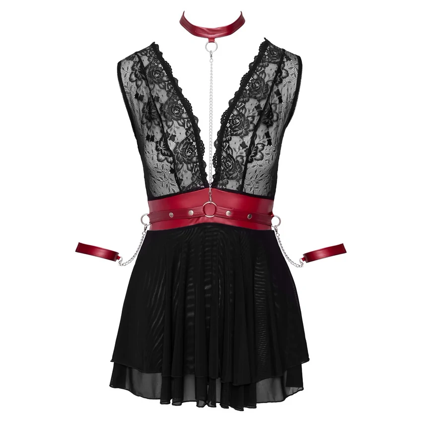 Babydoll Cottelli Collection Anya Negru S