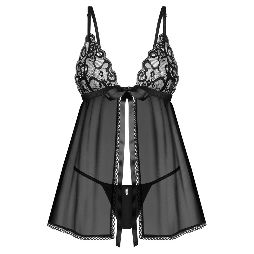 Babydoll Obsessive Blomentis Negru XL-2XL
