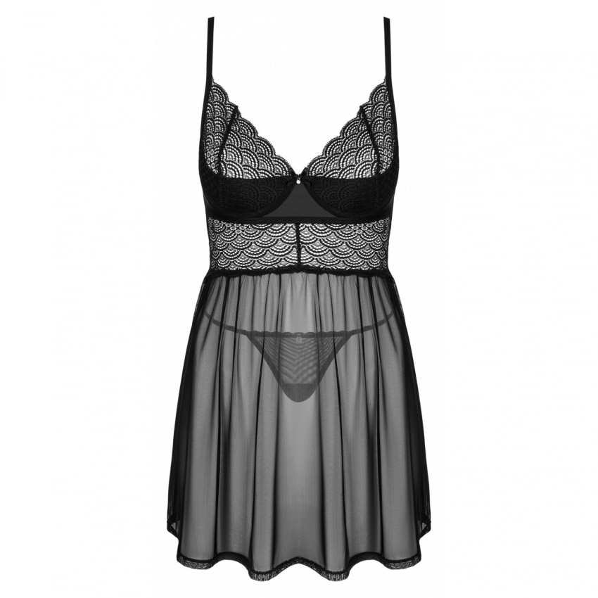 Babydoll Obsessive Chemeris Negru M-L
