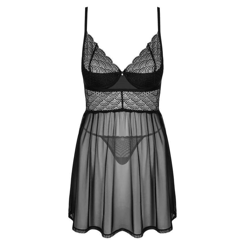 Babydoll Obsessive Chemeris Negru XS-S