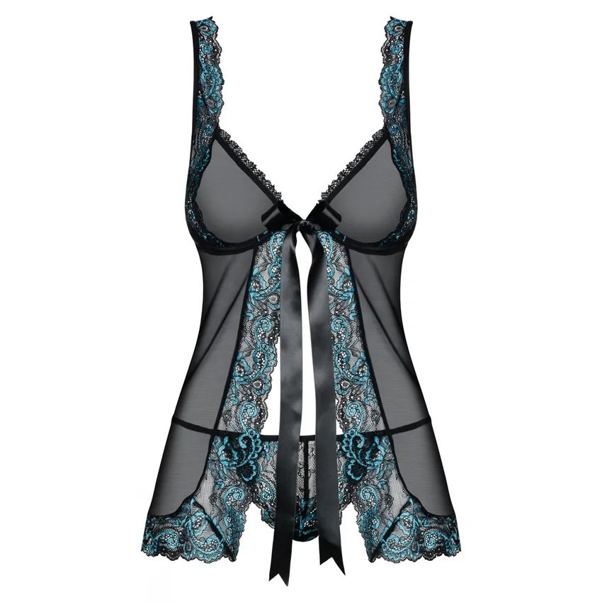 Babydoll Obsessive Chemise Negru L-XL